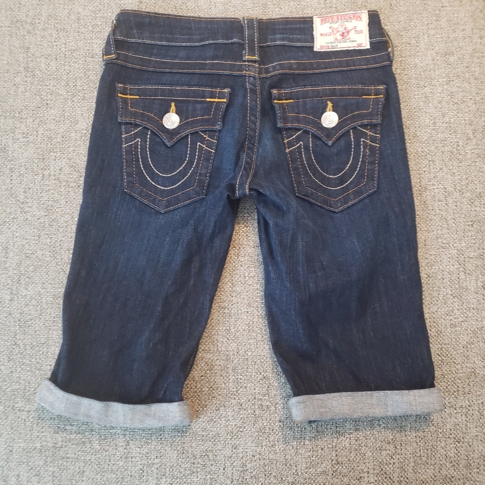 True Religion Sally Bermuda Jean Shorts Size 28